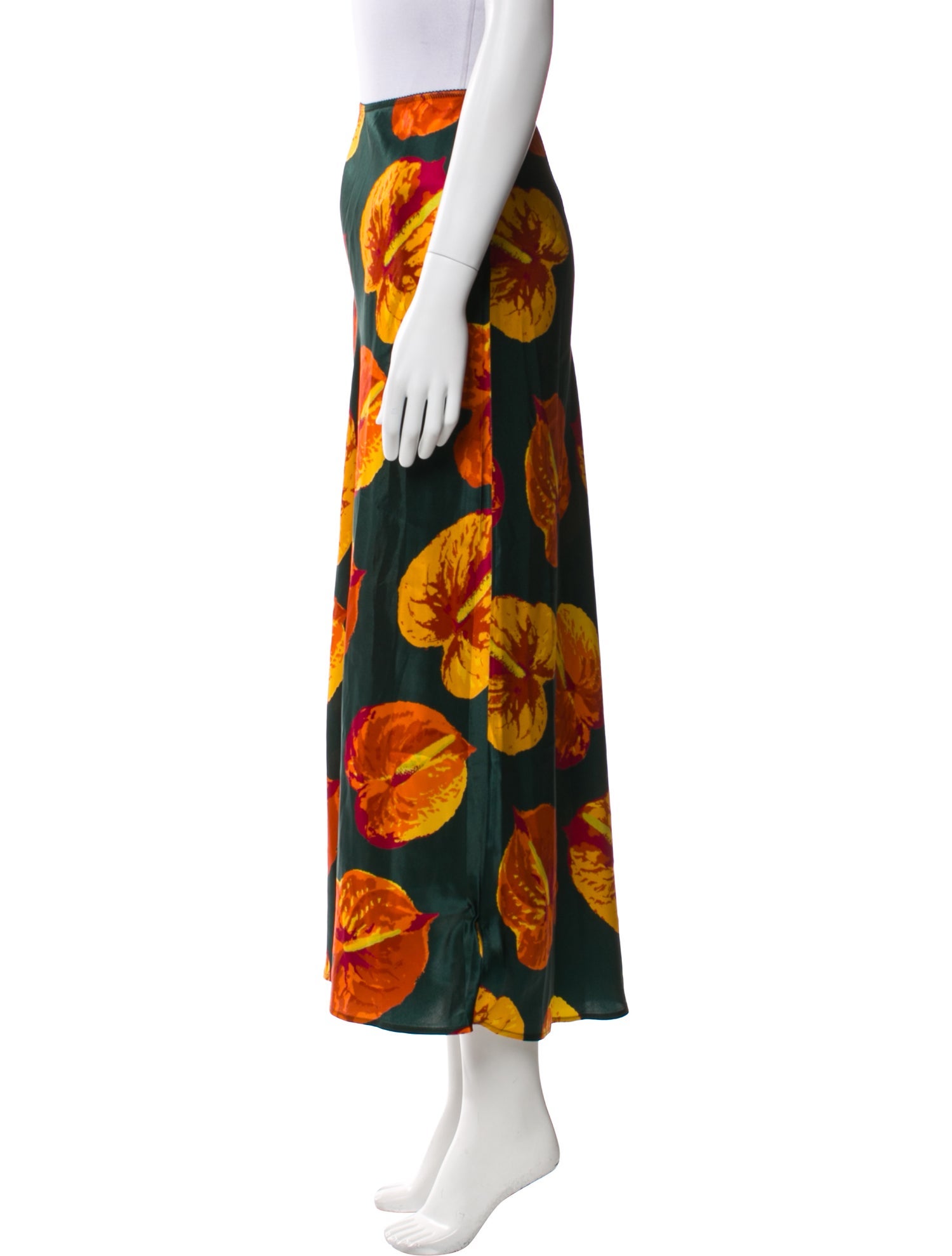 Reformation Silk Midi Length Skirt w/ Tags