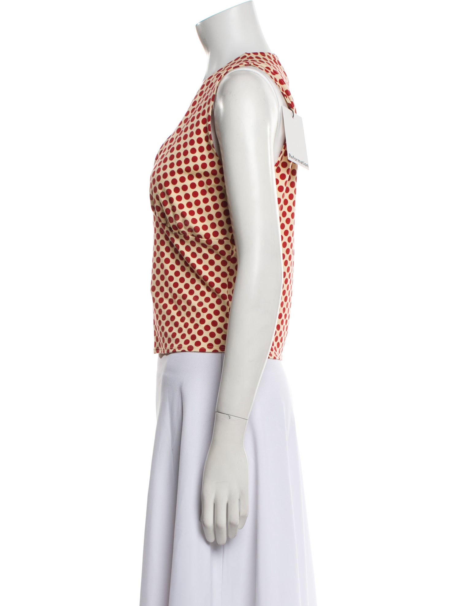 Reformation Printed V-Neck Crop Top w/ Tags