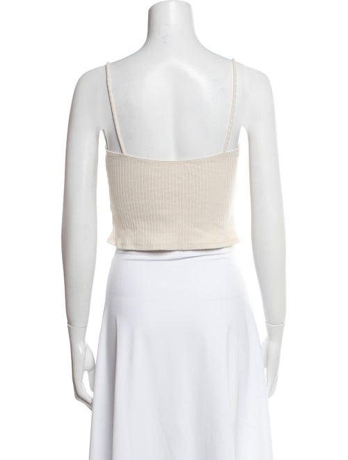 Reformation Square Neckline Sleeveless Crop Top
