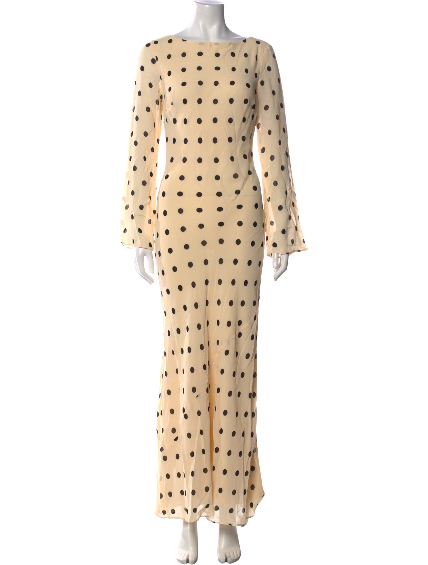 Reformation Polka Dot Print Long Dress w/ Tags