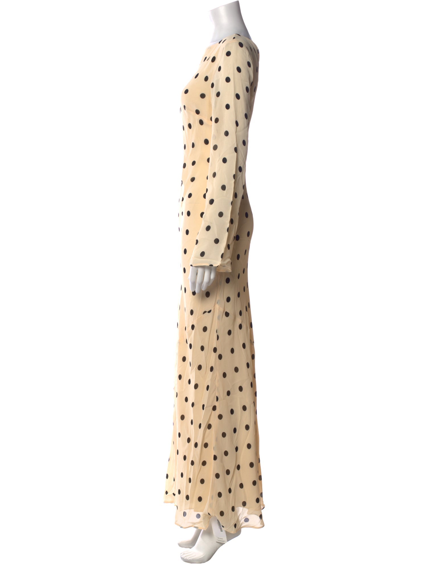Reformation Polka Dot Print Long Dress w/ Tags