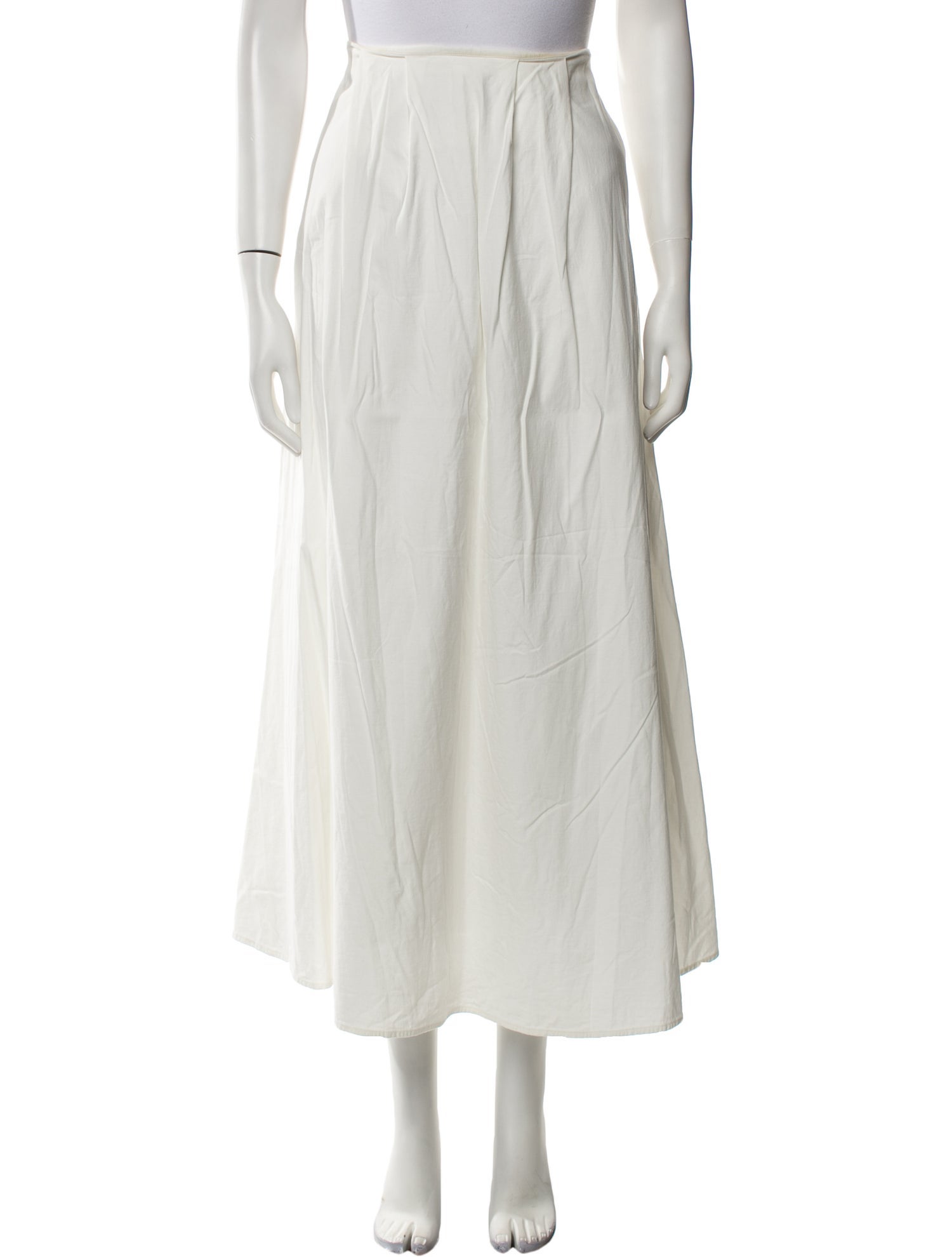 Reformation Pleated Accents Midi Length Skirt