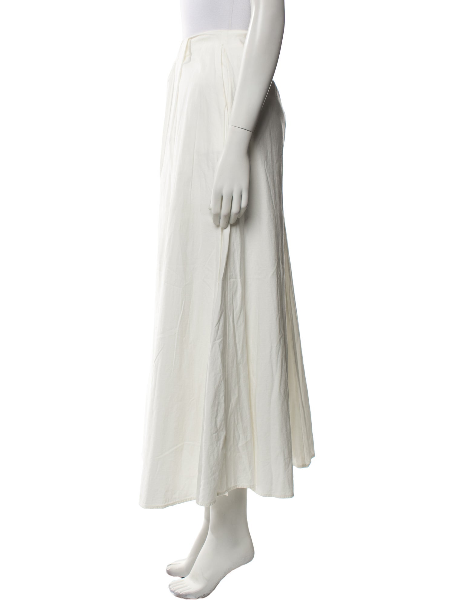 Reformation Pleated Accents Midi Length Skirt