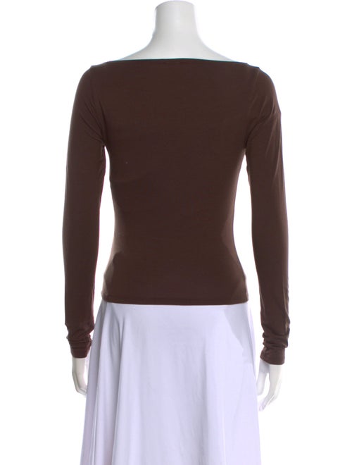 Reformation Bateau Neckline Long Sleeve Top