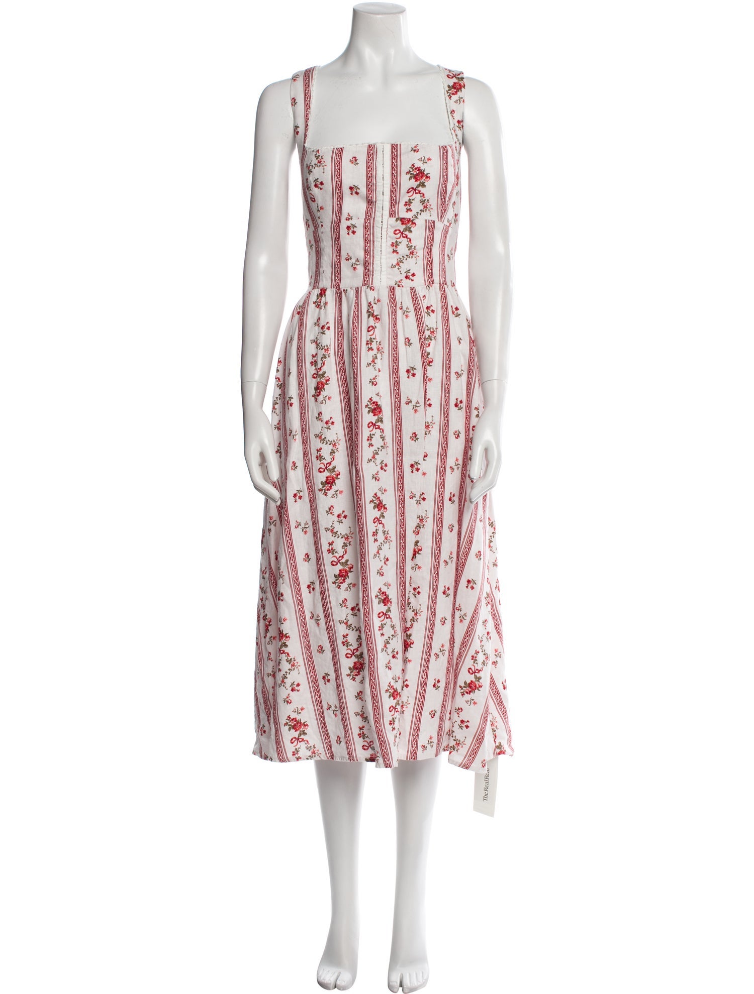 Reformation Linen Midi Length Dress