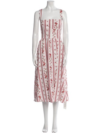 Reformation Linen Midi Length Dress