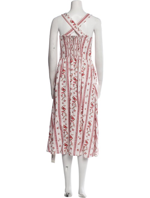 Reformation Linen Midi Length Dress