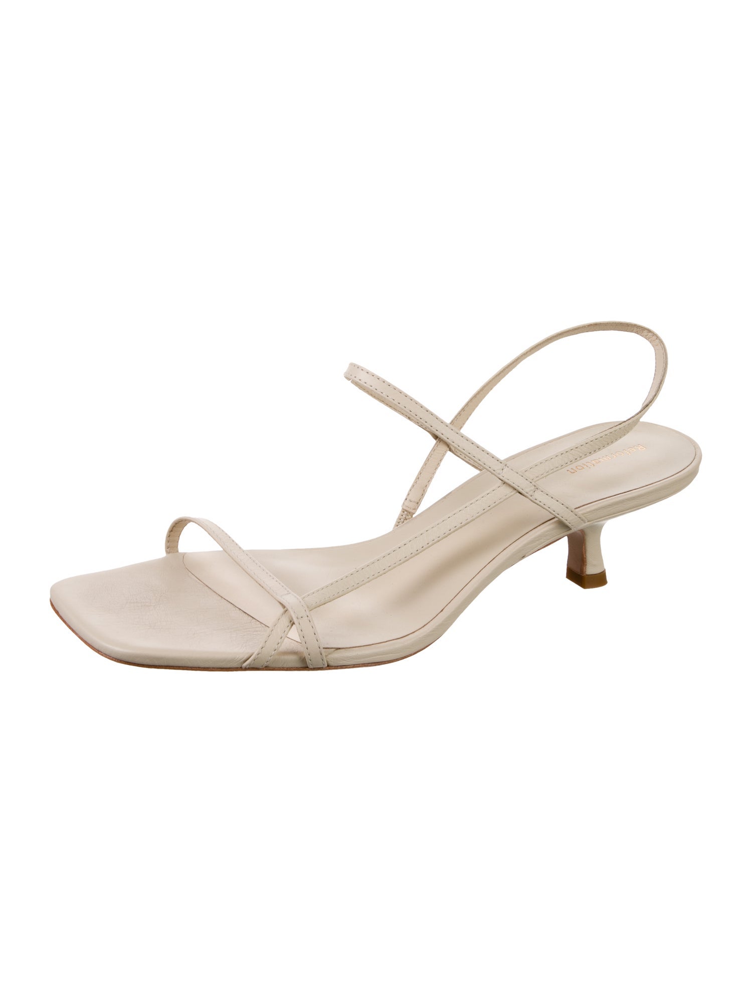 Reformation Leather Slingback Sandals