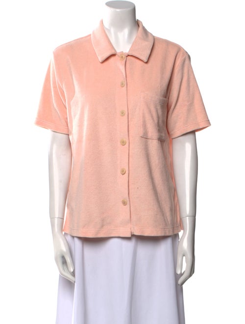 Reformation Short Sleeve Button-Up Top