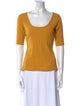 Reformation Scoop Neck Short Sleeve T-Shirt