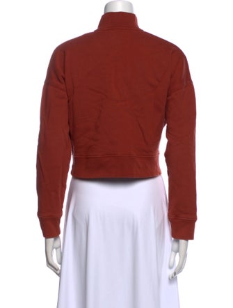 Reformation Mock Neck Long Sleeve Sweatshirt