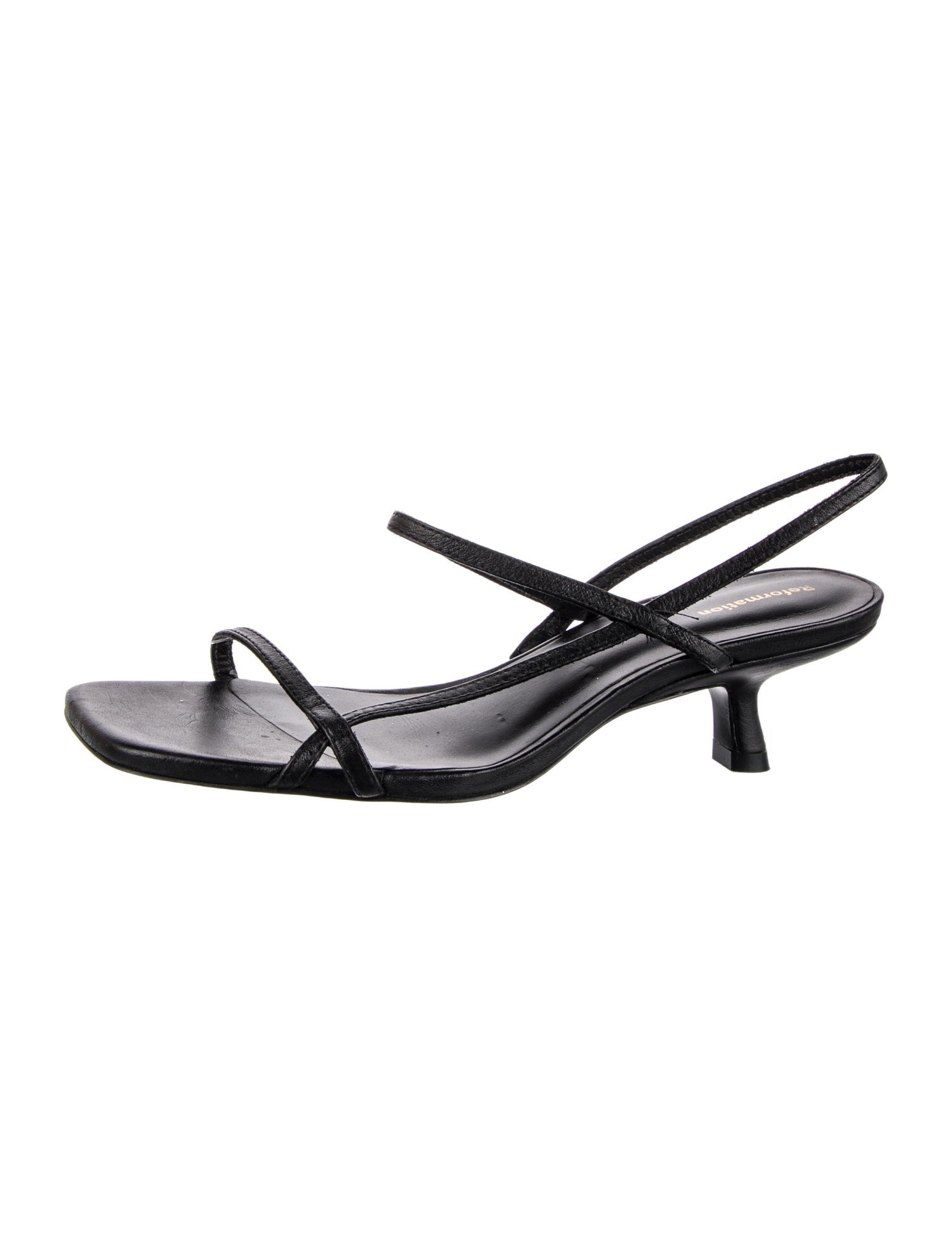 Reformation Leather Slingback Sandals