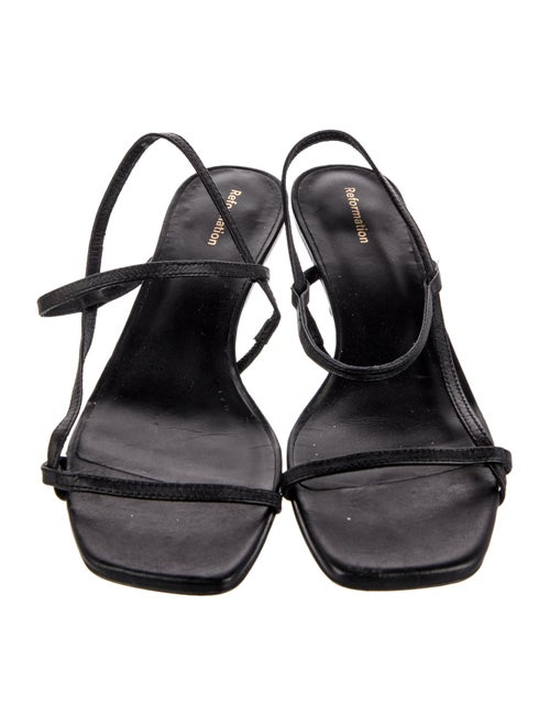 Reformation Leather Slingback Sandals