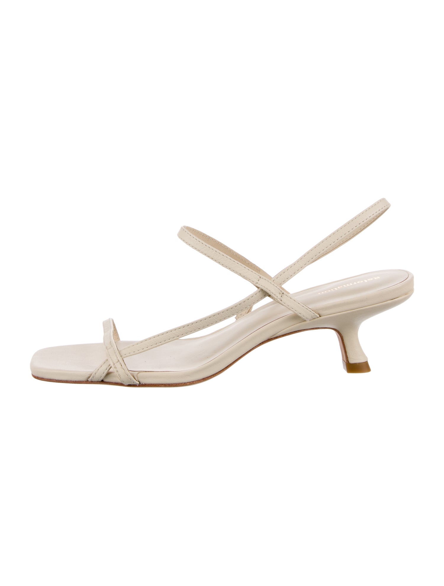 Reformation Leather Slingback Sandals