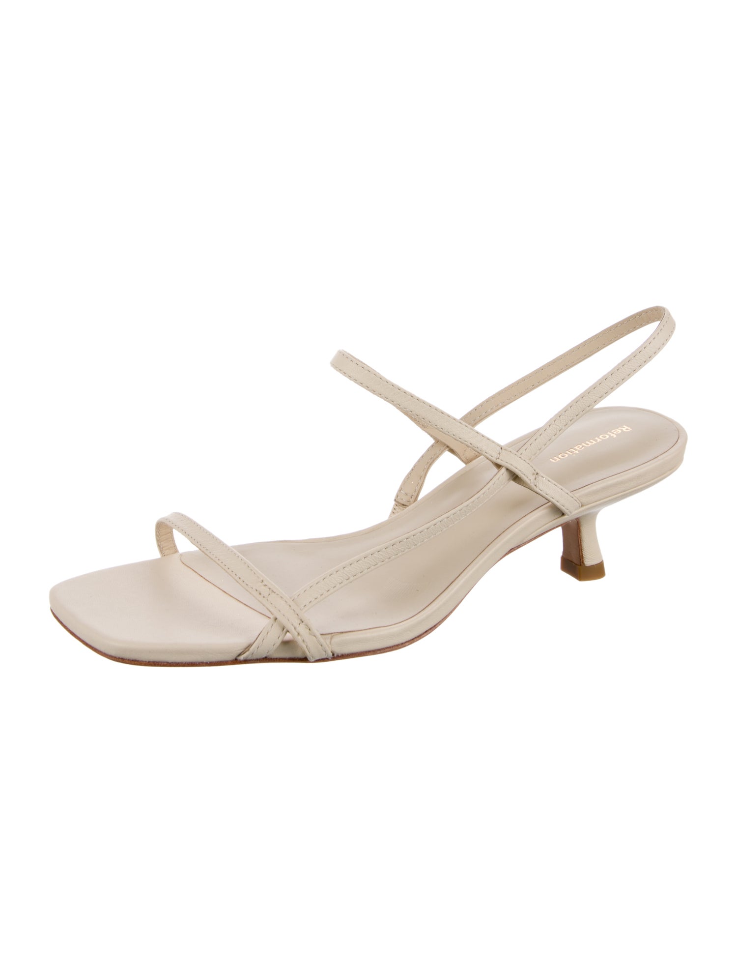 Reformation Leather Slingback Sandals