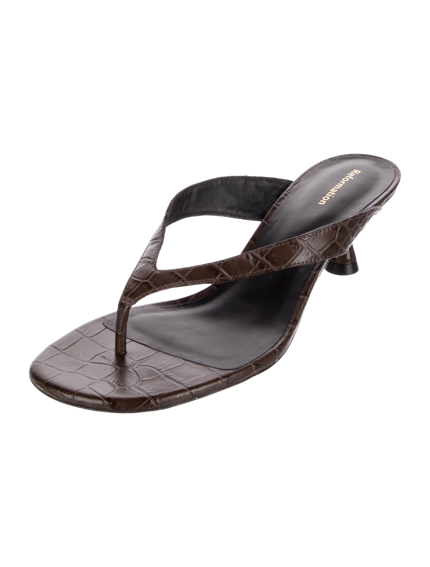 Reformation Leather Slides