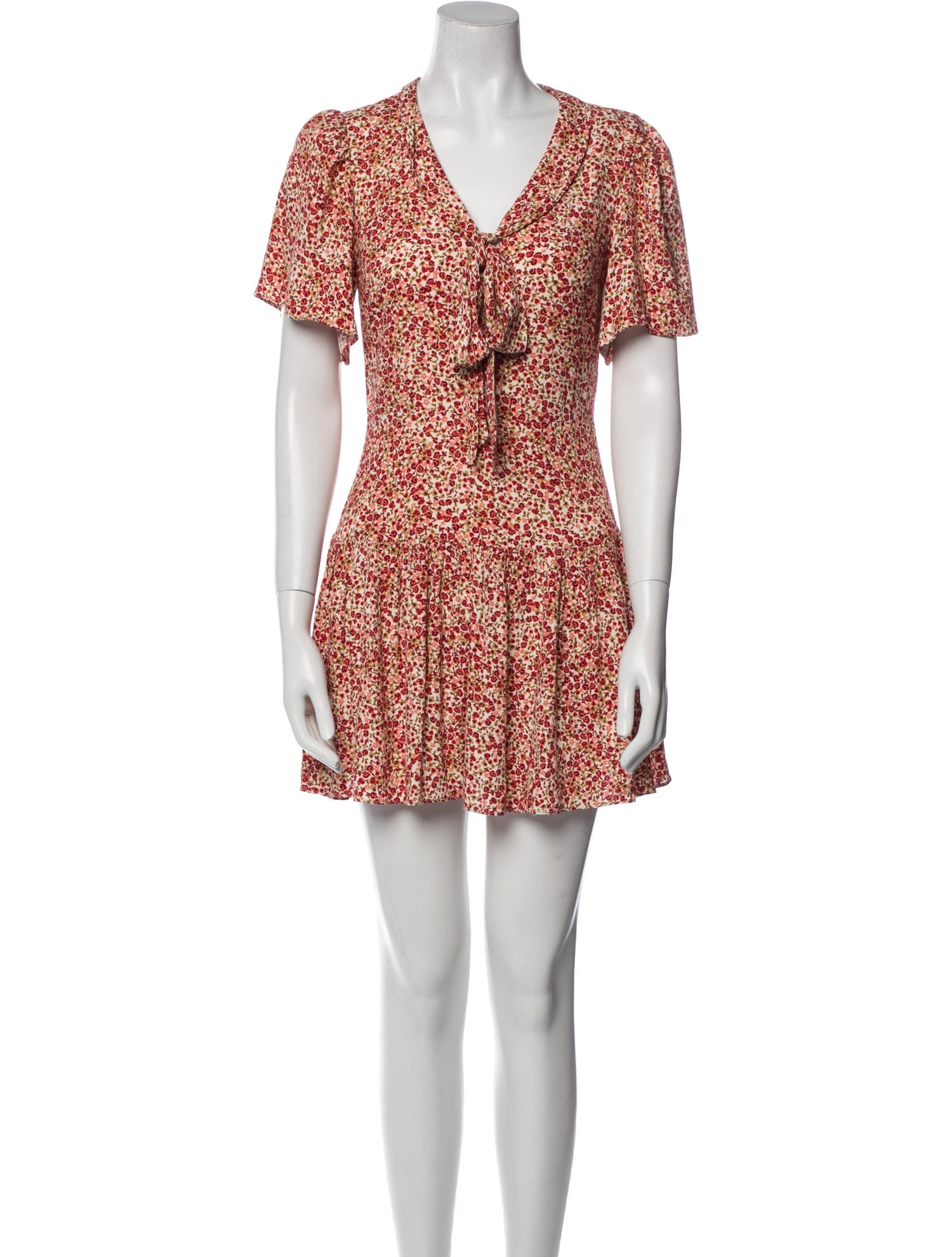 Reformation Floral Print Mini Dress