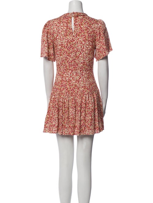 Reformation Floral Print Mini Dress