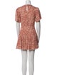 Reformation Floral Print Mini Dress