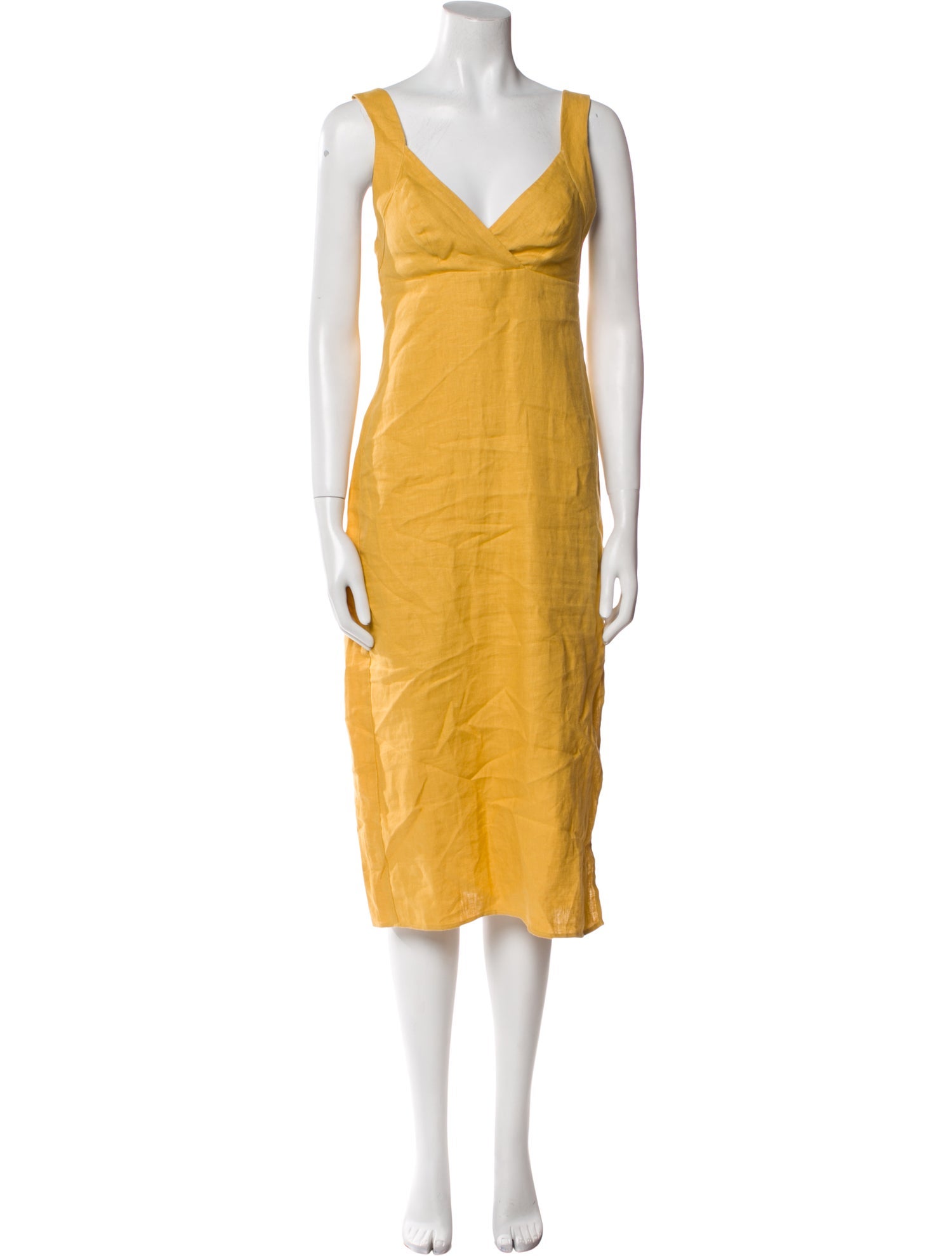 Reformation Linen Midi Length Dress