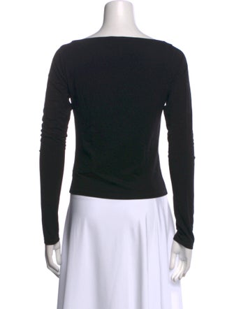 Reformation Bateau Neckline Long Sleeve Top