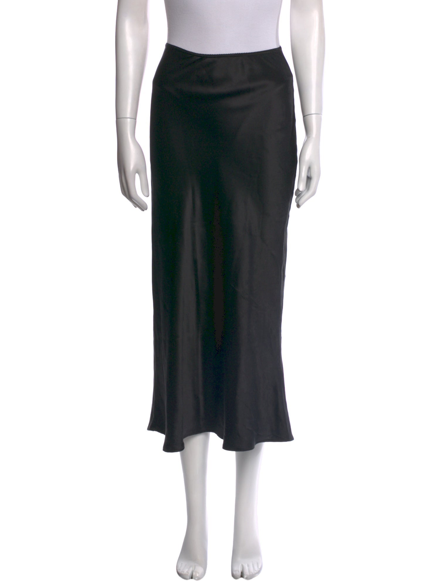 Reformation Silk Midi Length Skirt