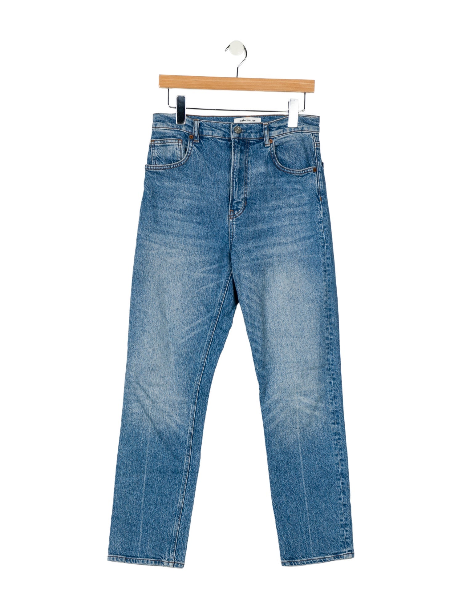 Reformation High-Rise Straight Leg Jeans