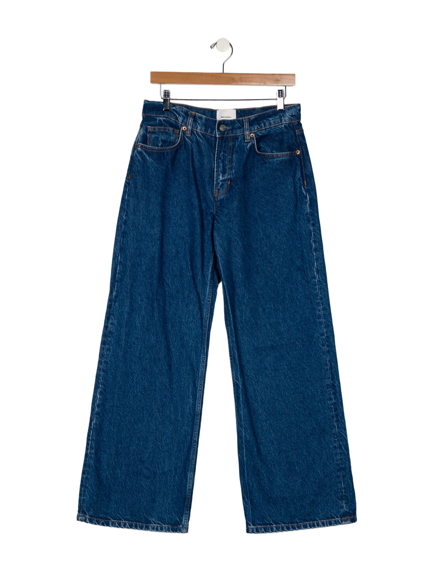 Reformation Mid-Rise Wide Leg Jeans