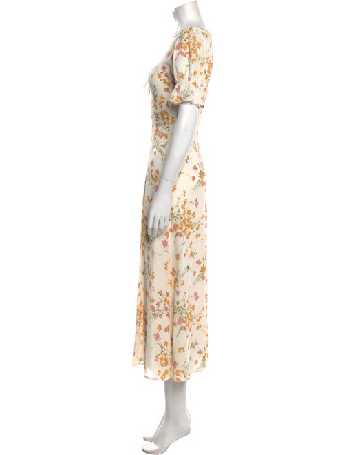 Reformation Floral Print Long Dress