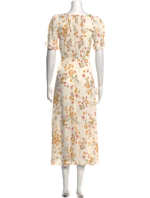 Reformation Floral Print Long Dress