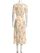 Reformation Floral Print Long Dress
