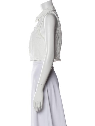 Reformation Halterneck Sleeveless Crop Top