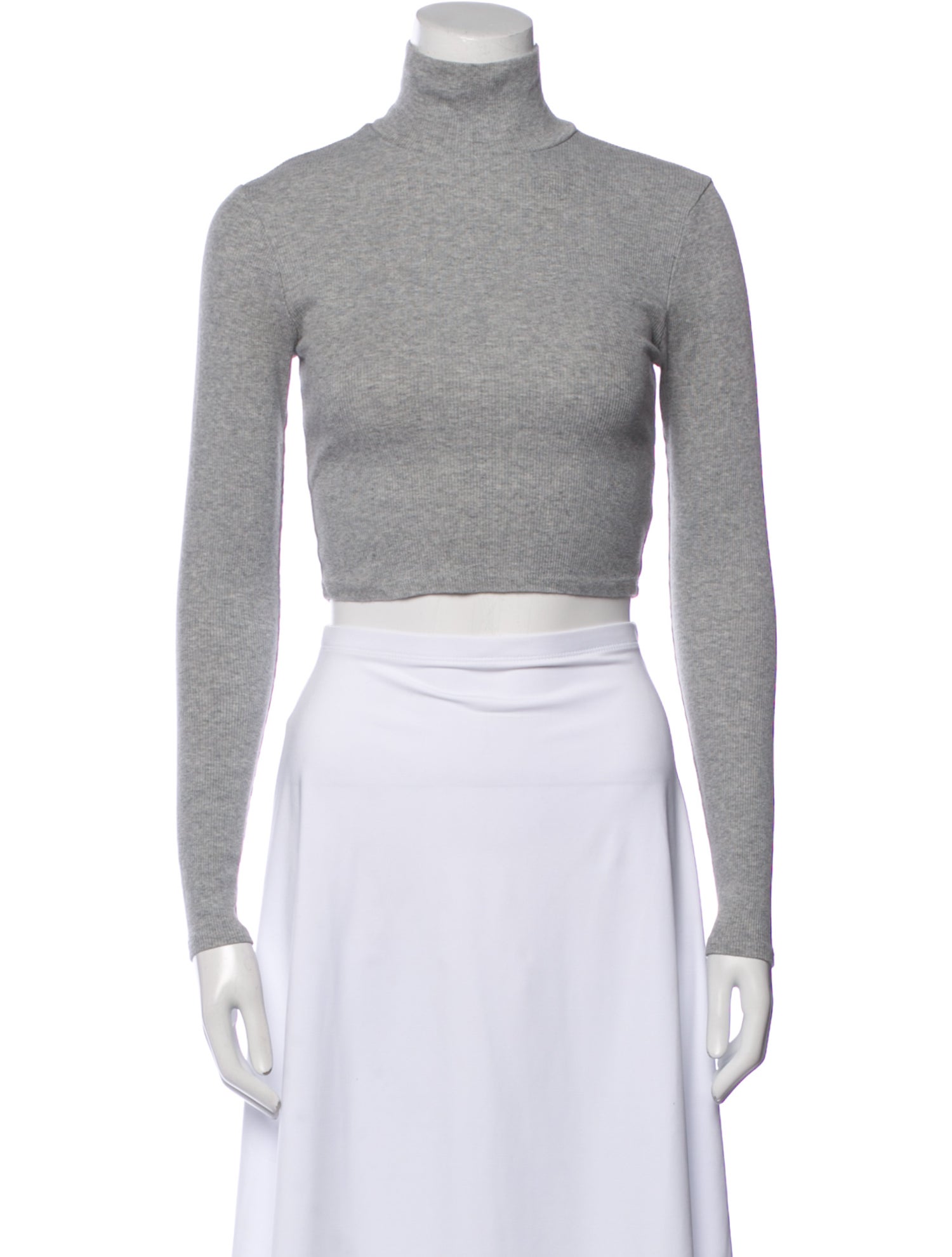 Reformation Turtleneck Long Sleeve Crop Top