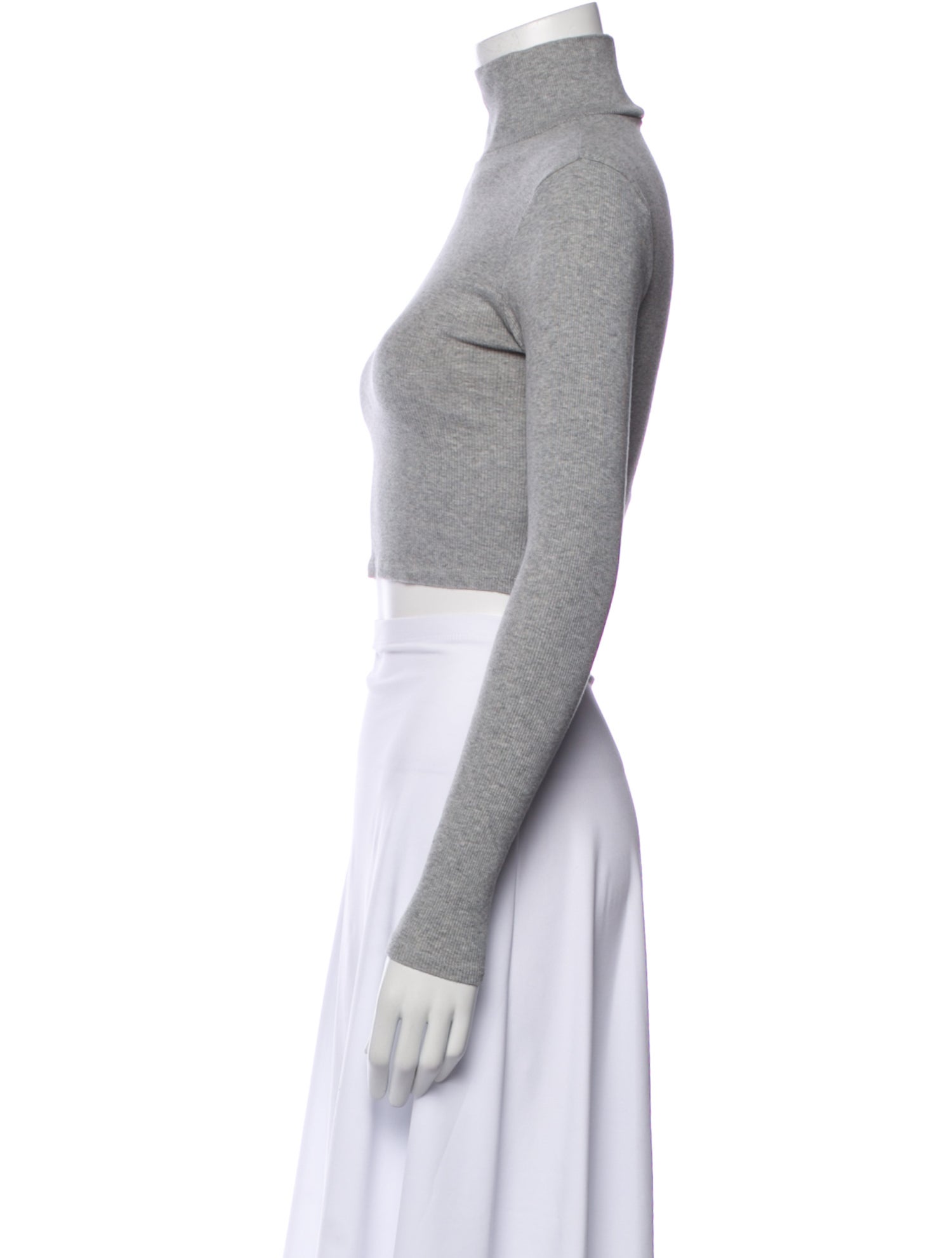 Reformation Turtleneck Long Sleeve Crop Top