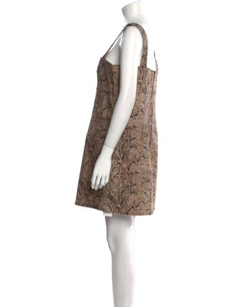 Reformation Animal Print Mini Dress