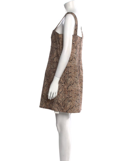 Reformation Animal Print Mini Dress