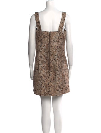 Reformation Animal Print Mini Dress