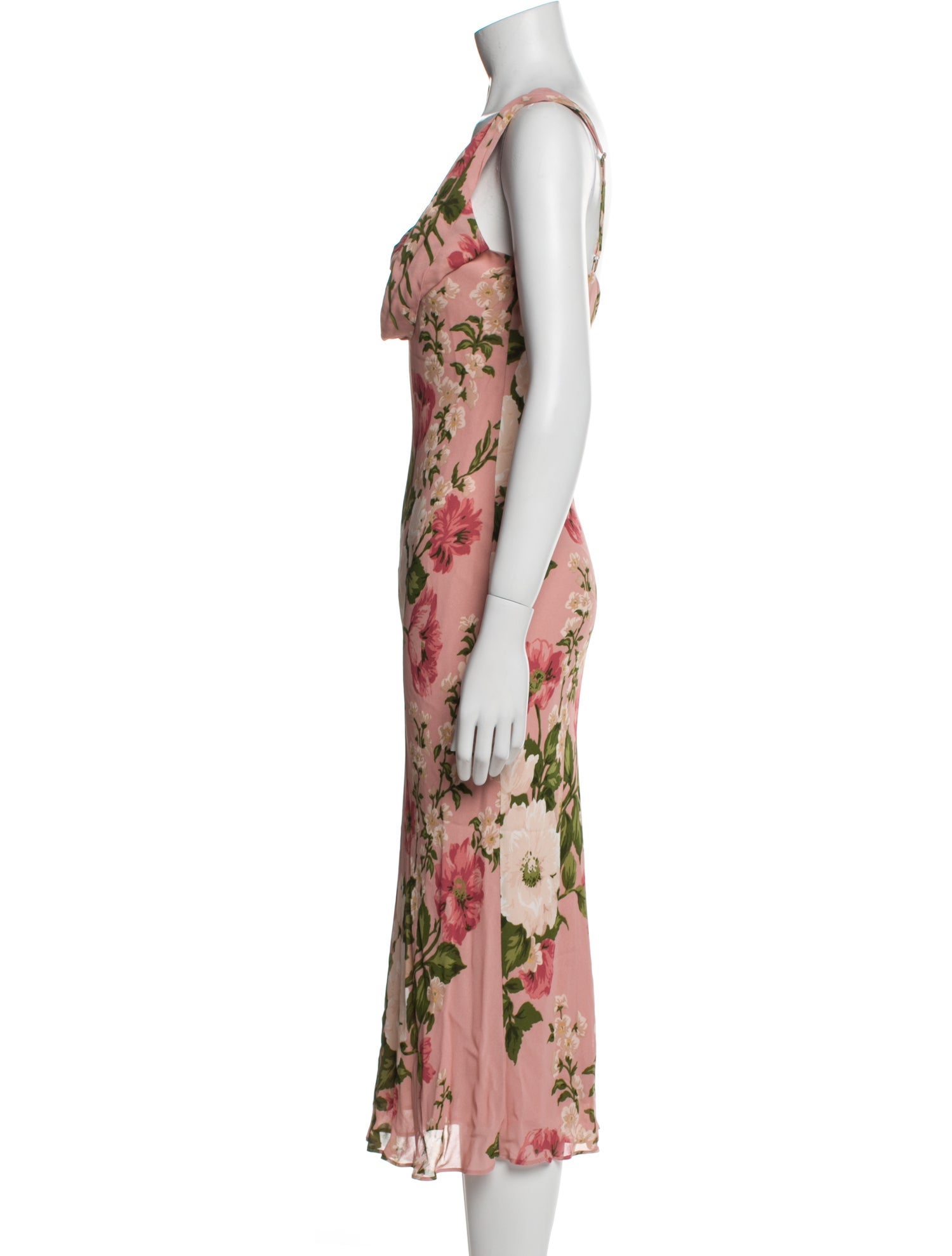 Reformation Floral Print Long Dress