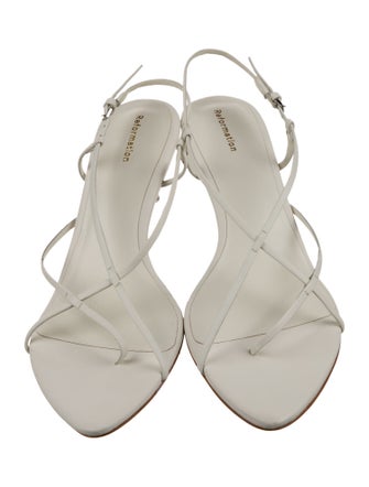 Reformation Leather Slingback Sandals