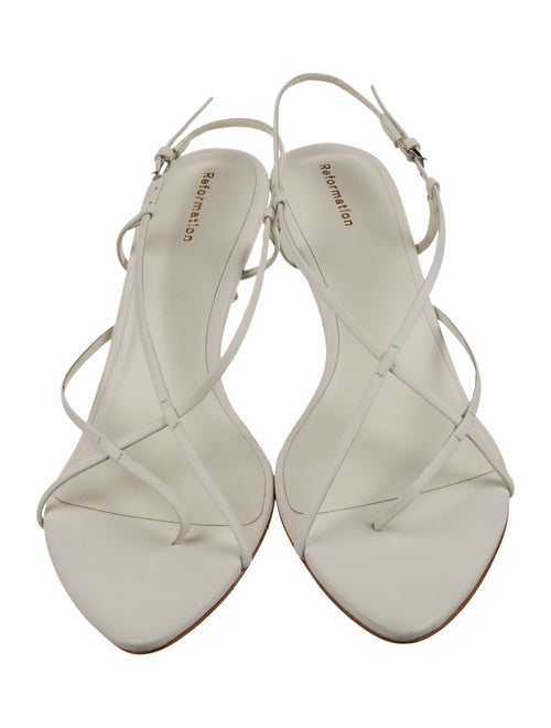 Reformation Leather Slingback Sandals