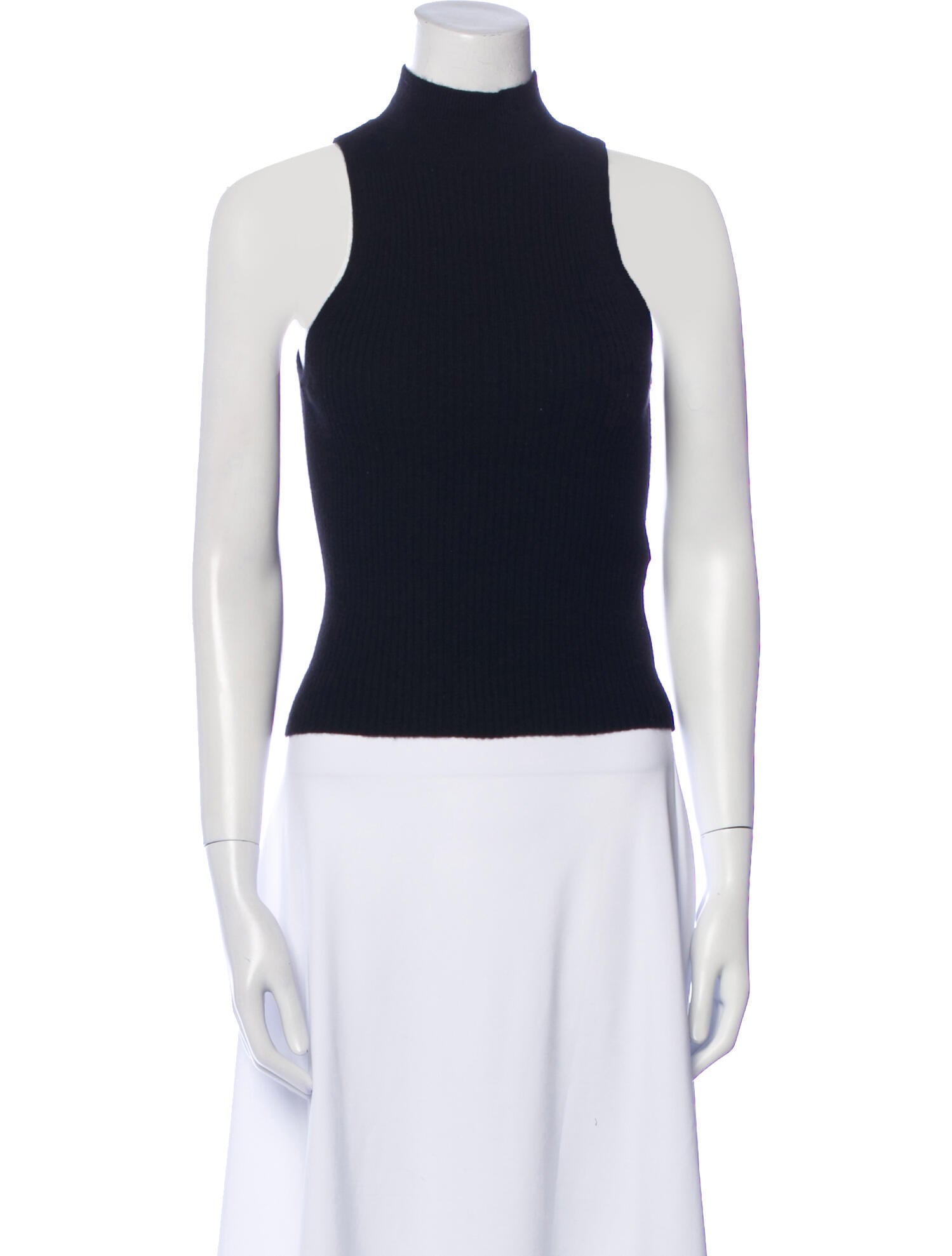 Reformation Cashmere Mock Neck Crop Top