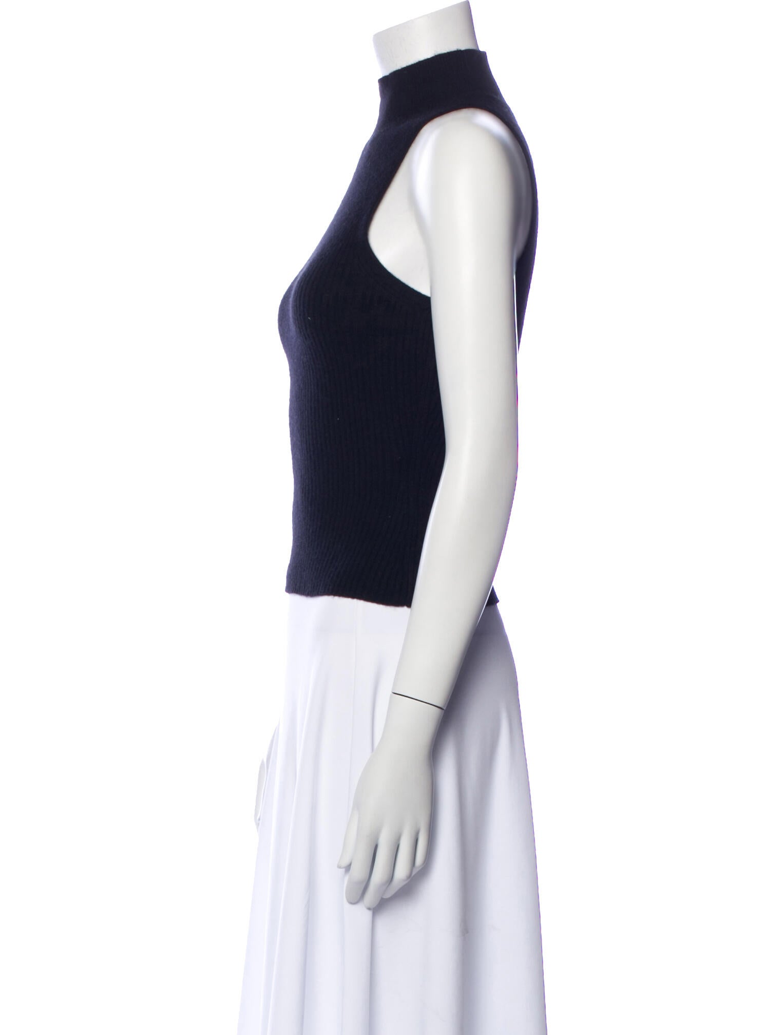 Reformation Cashmere Mock Neck Crop Top