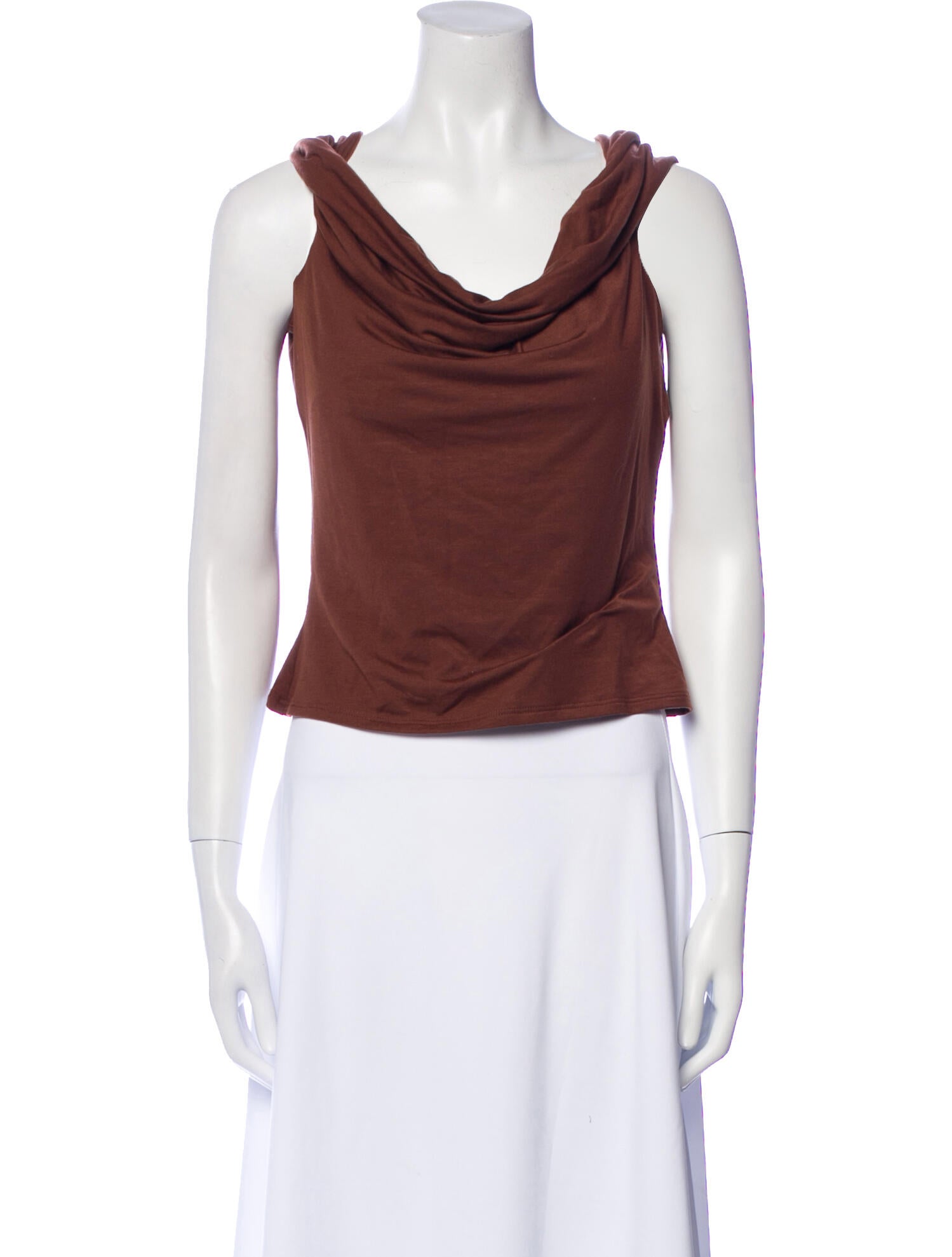 Reformation Cowl Neck Sleeveless Crop Top