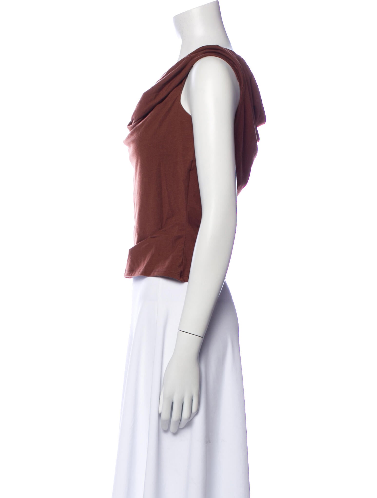Reformation Cowl Neck Sleeveless Crop Top