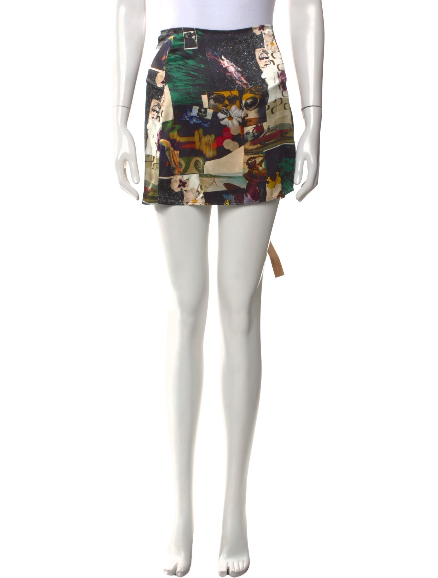 Reformation Silk Mini Skirt