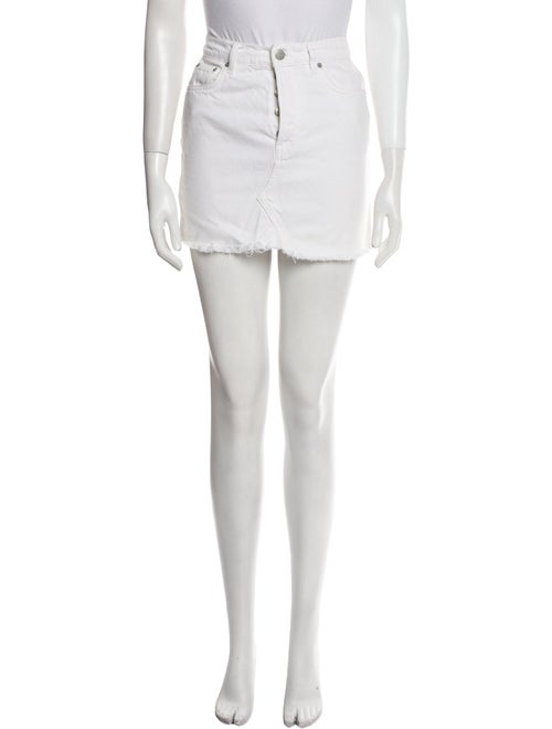 Reformation Raw-Edge Trim Mini Skirt