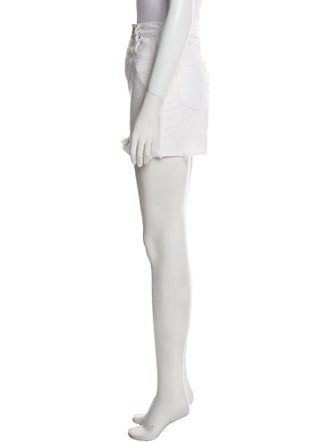 Reformation Raw-Edge Trim Mini Skirt