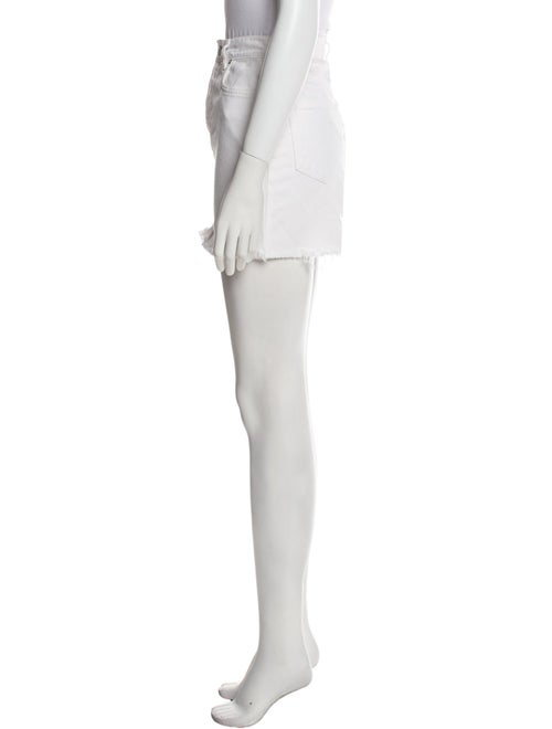 Reformation Raw-Edge Trim Mini Skirt