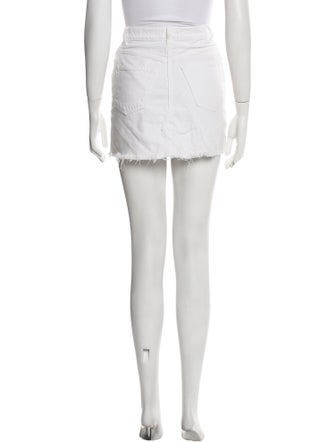 Reformation Raw-Edge Trim Mini Skirt