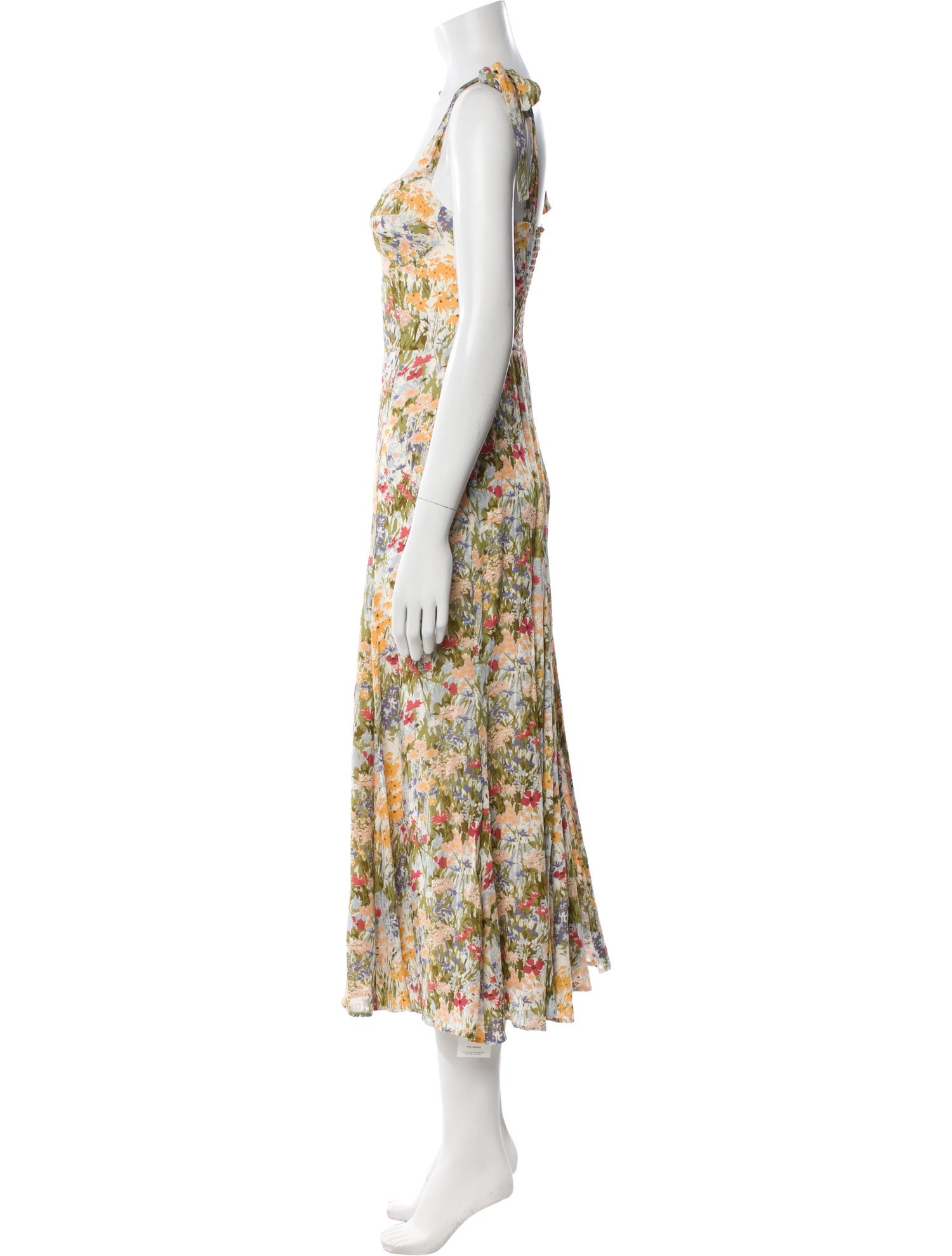 Reformation Floral Print Long Dress